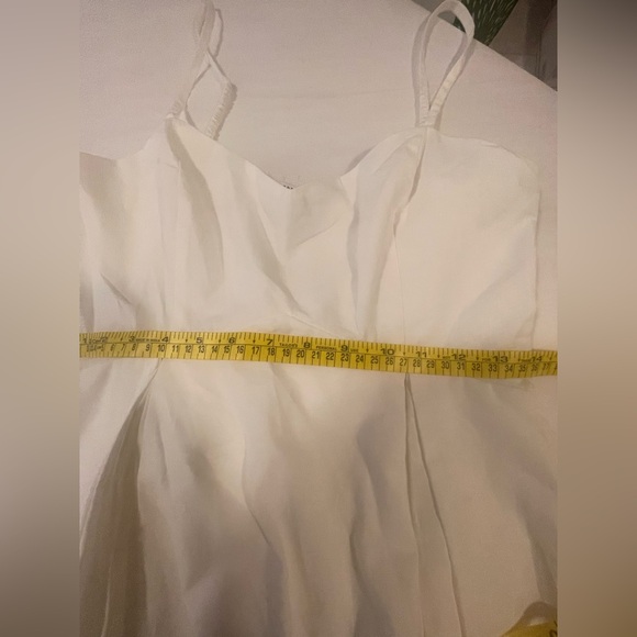 NWT: Derek Lam Eton Embroidered Poplin Eyelet Spaghetti Strap Pleated Mini Dress - Picture 9 of 14